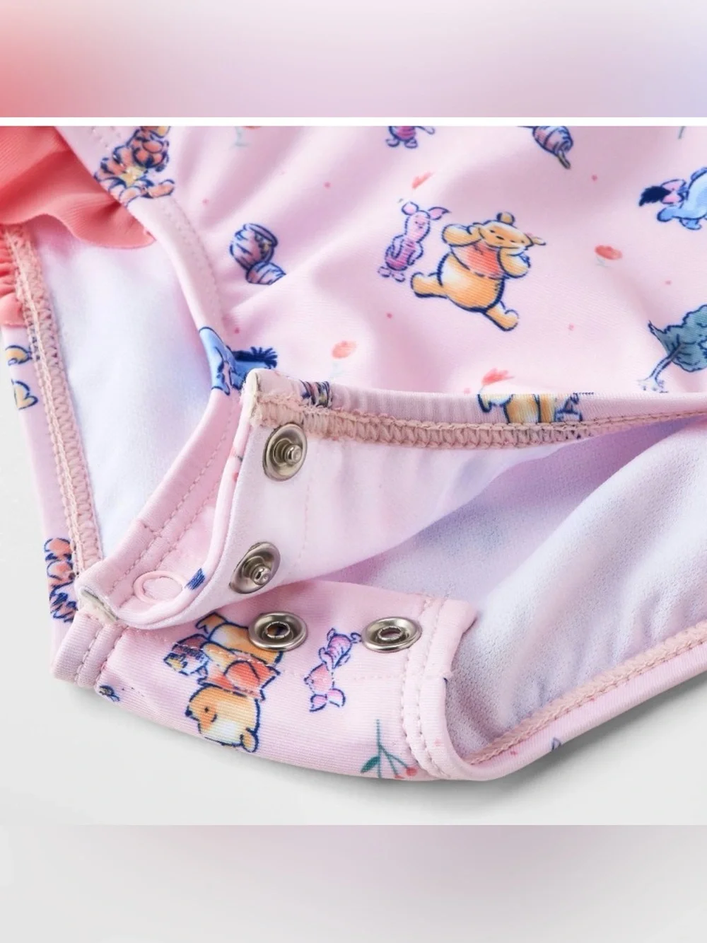 •DISNEY•NWT LIGHT PINK BABY GIRLS' DISNEYS WINNIE THE POOH ONE PIECE RASHGAURD